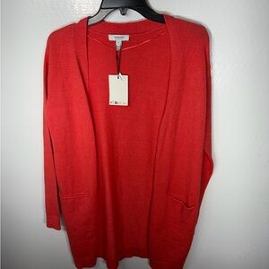 B. Young Vibrant Coral Cardigan